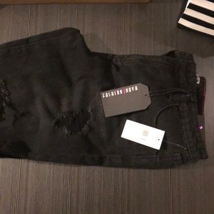 Black Destroyed Fashion Nova Jeans